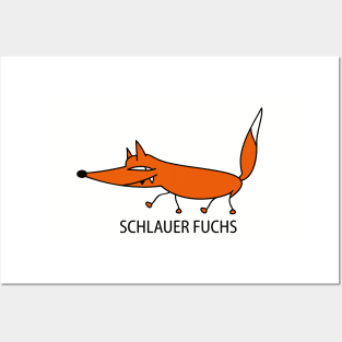 Smart fox Posters and Art